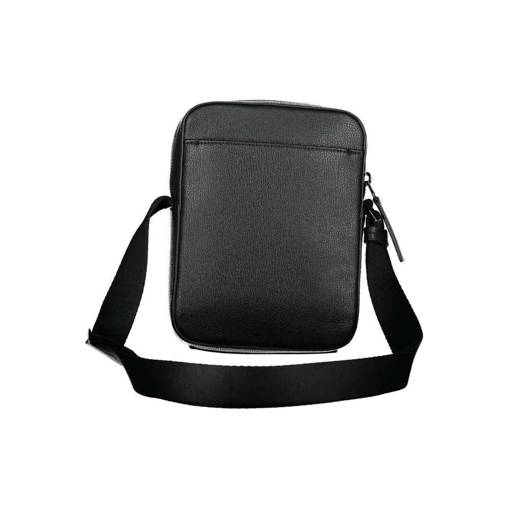 Calvin Klein Sleek Black Shoulder Bag with Logo Detail - Cross Body Bags
