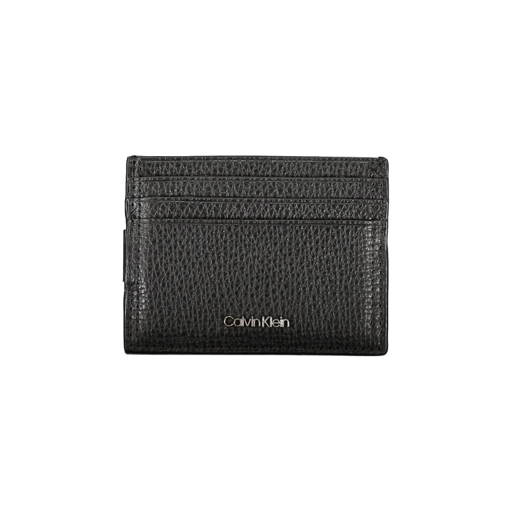 Calvin Klein Sleek Leather Card Holder with Money Clip - Card Cases