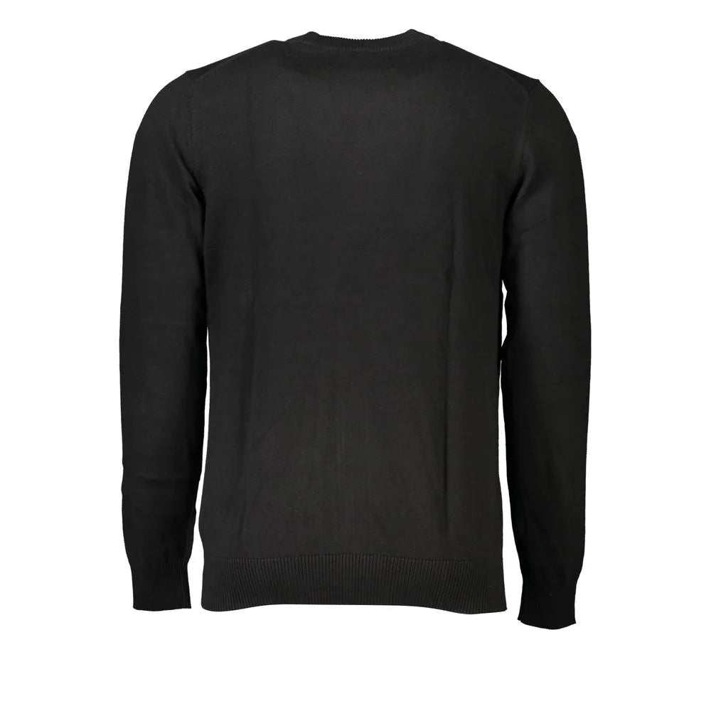 Calvin Klein Sleek Long Sleeve Crew Neck Sweater with Logo - Sweaters