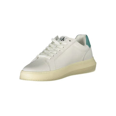 Calvin Klein Sleek White Sneakers with Eco-Conscious Design - Sneakers