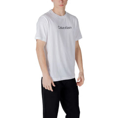Calvin Klein Sport White Cotton T-Shirt - IT52 | XL - T-Shirts