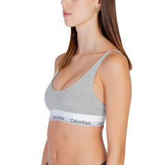Calvin Klein Underwear Gray Cotton Bra - IT38|XS
