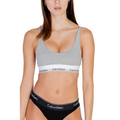 Calvin Klein Underwear Gray Cotton Bra - IT38|XS