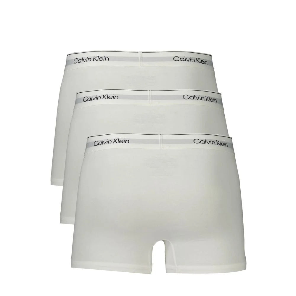 Calvin Klein White Cotton Men Boxer - XXL - Boxer Shorts