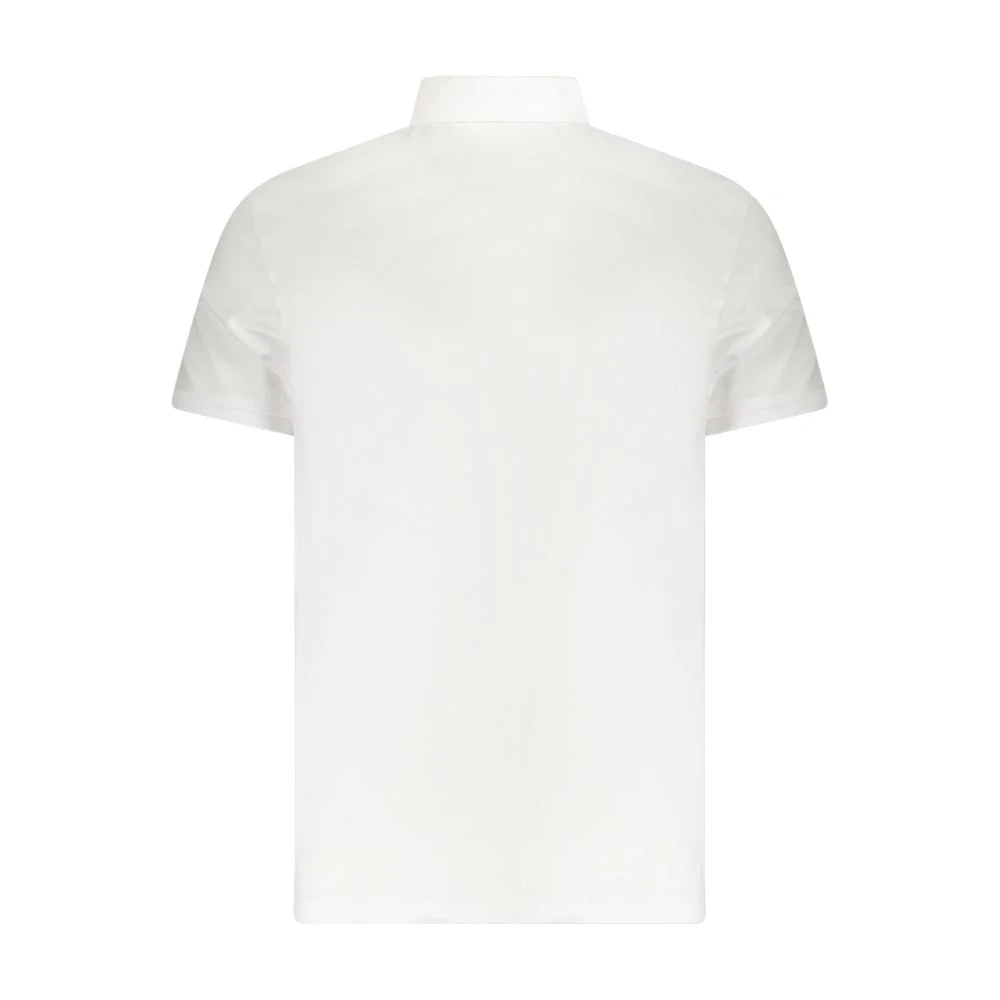 Calvin Klein White Cotton Men Polo Shirt - Polos