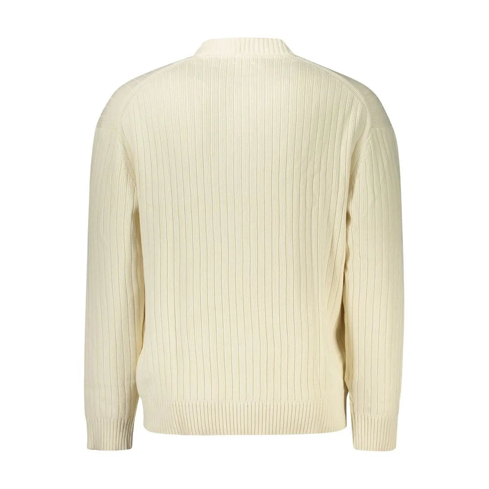 Calvin Klein White Cotton Men Sweater - S