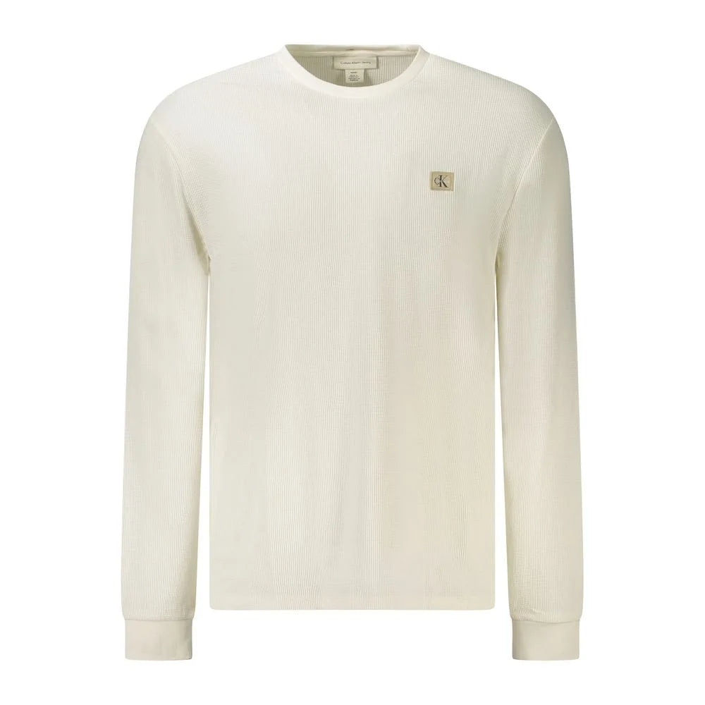 Calvin Klein White Cotton Men Sweater - Sweaters