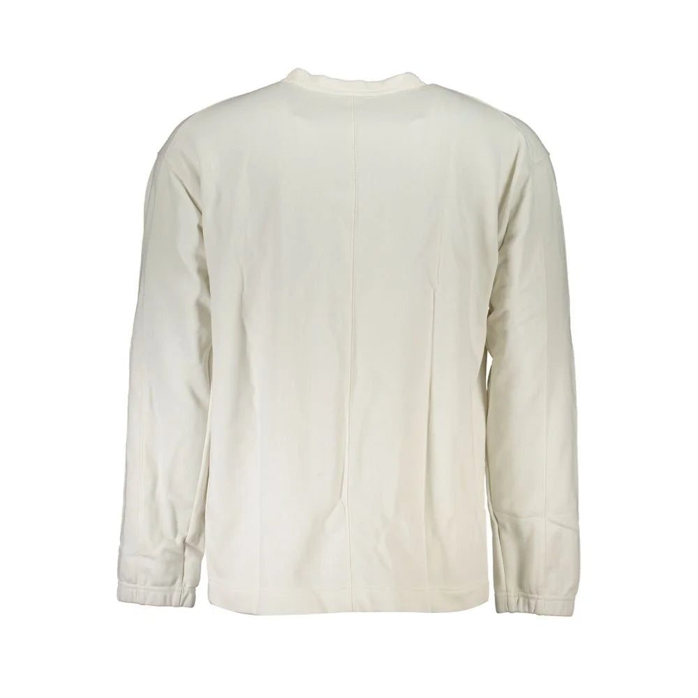 Calvin Klein White Cotton Men Sweater - Sweatshirts