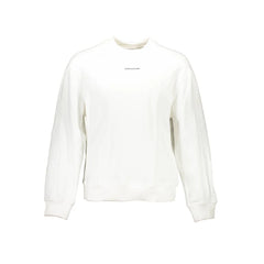 Calvin Klein White Cotton Men Sweater - Sweatshirts