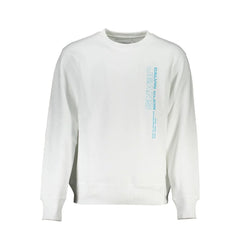 Calvin Klein White Cotton Men Sweater - Sweatshirts