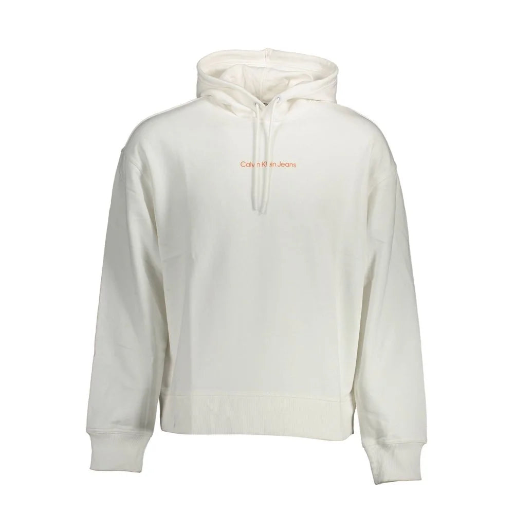 Calvin Klein White Cotton Men Sweater - Sweatshirts