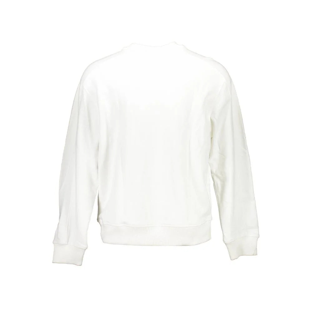 Calvin Klein White Cotton Men Sweater - Sweatshirts