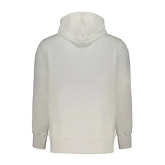 Calvin Klein White Cotton Men Sweater with Hood - Hoodies