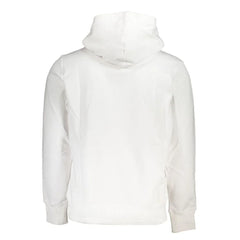 Calvin Klein White Cotton Men Sweater with Hood - XXL - Hoodies