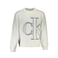 Calvin Klein White Cotton Men Sweater - XXL - Sweatshirts