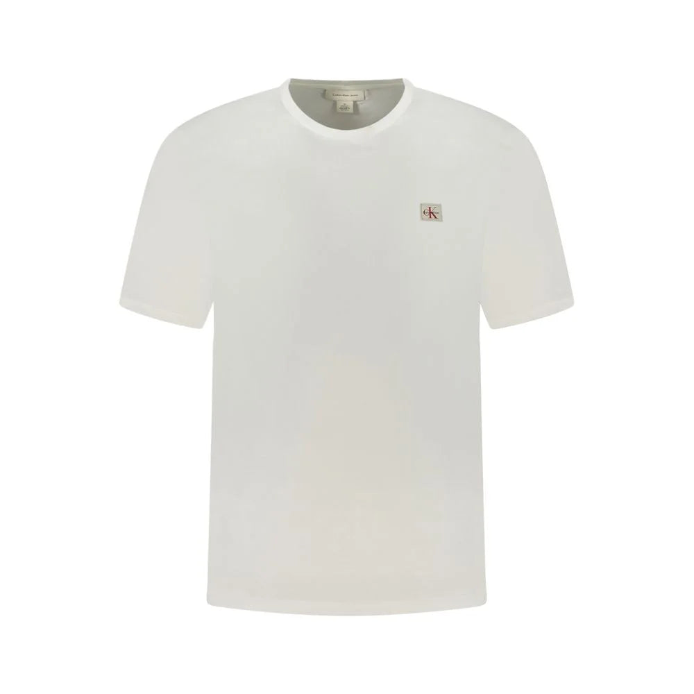 Calvin Klein White Cotton Men T-Shirt - T-Shirts