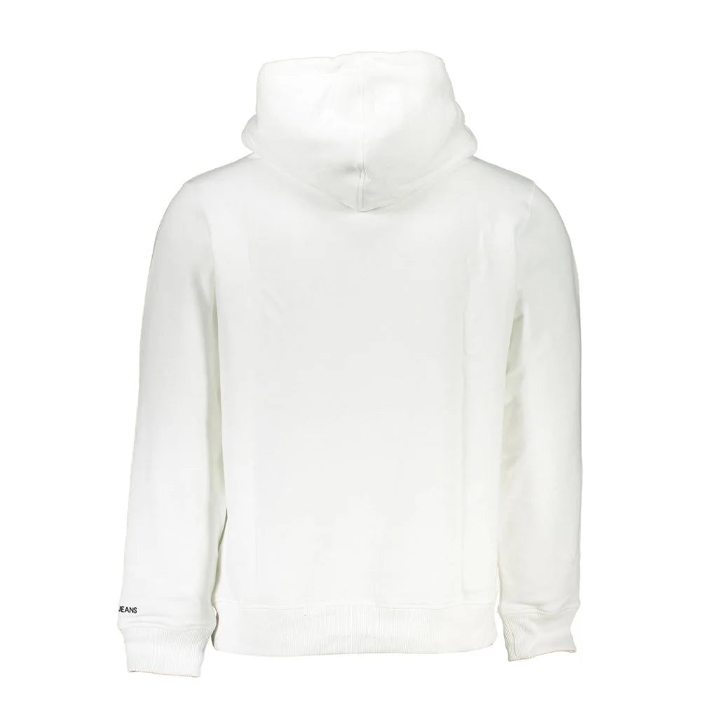 Calvin Klein White Cotton Men’s Hooded Sweater - Hoodies
