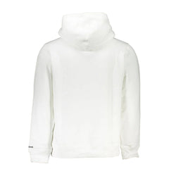 Calvin Klein White Cotton Men’s Hooded Sweater - Hoodies