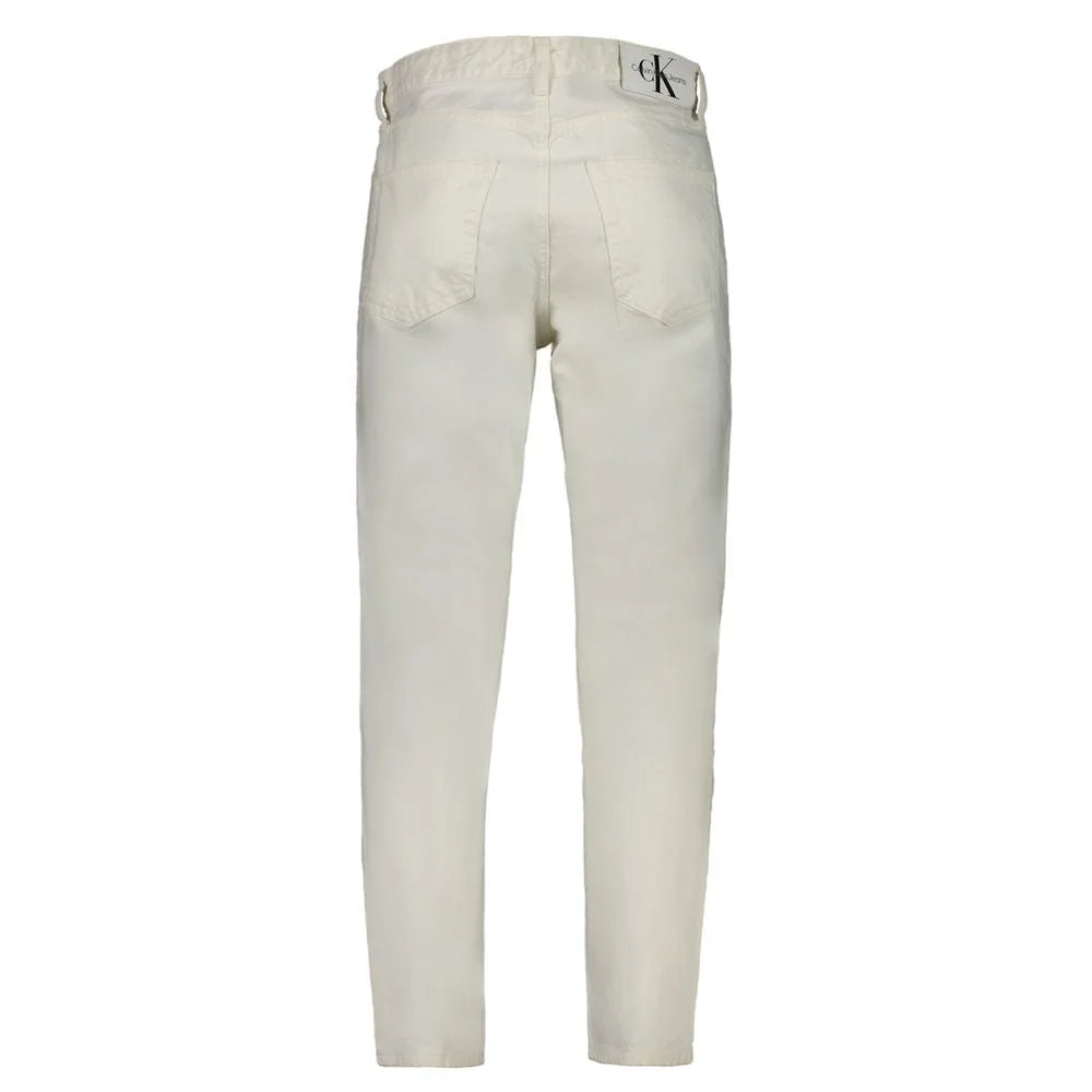 Calvin Klein White Cotton Men’s Jeans - Jeans