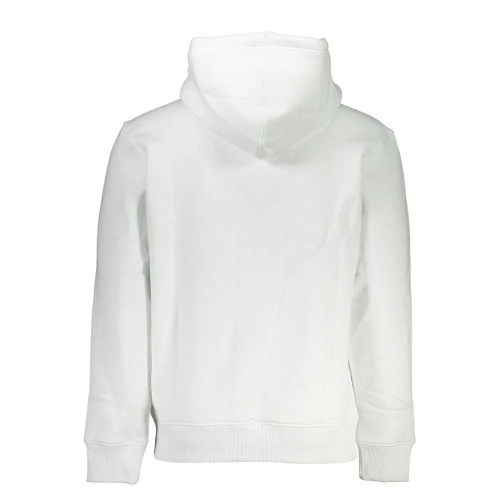 Calvin Klein White Cotton Men’s Sweater with Hood - Hoodies