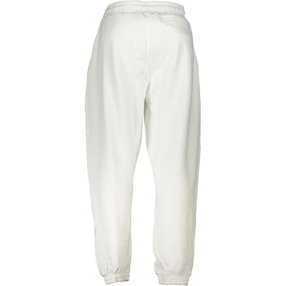 Calvin Klein White Cotton Pant - Joggers