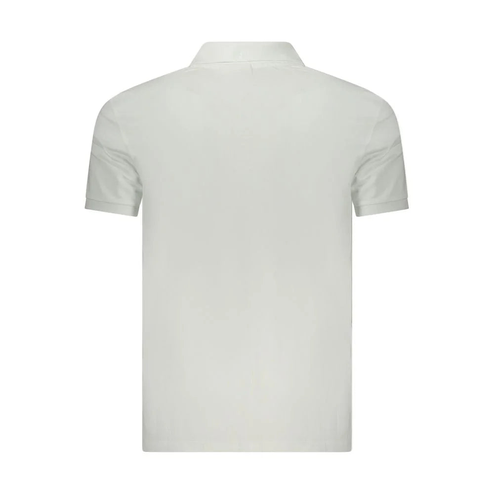 Calvin Klein White Cotton Polo Shirt