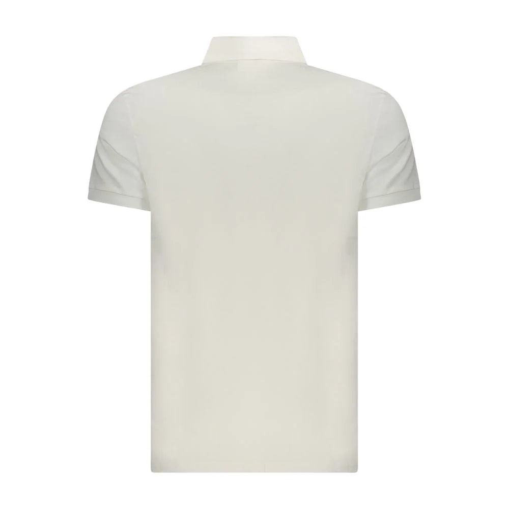 Calvin Klein White Cotton Polo Shirt