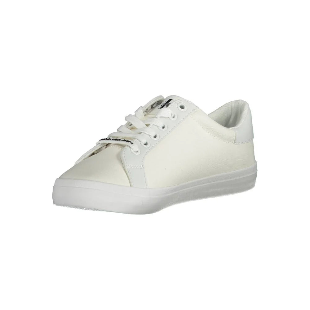 Calvin Klein White Cotton Sneaker - EU37/US7 - Sneakers