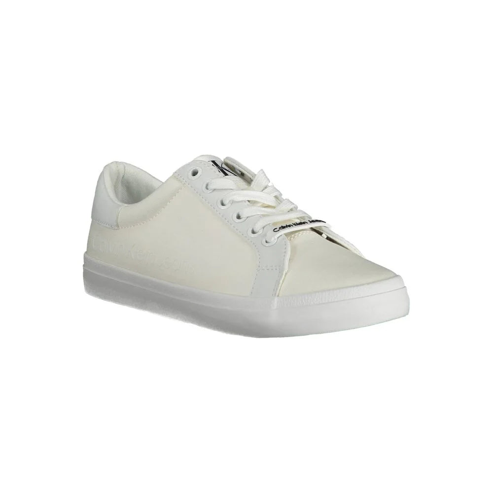 Calvin Klein White Cotton Sneaker - EU37/US7 - Sneakers