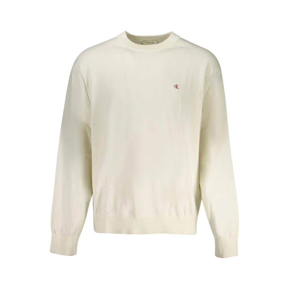 Calvin Klein White Cotton Sweater