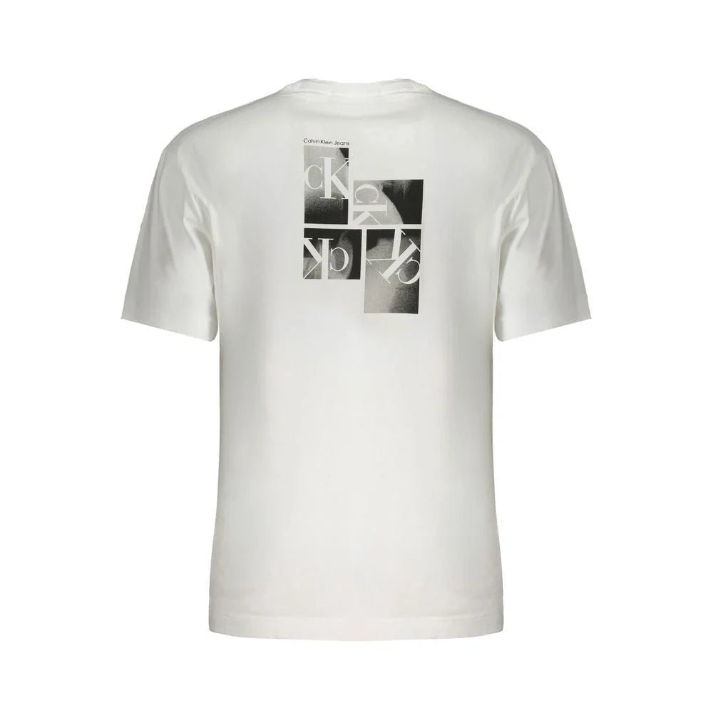 Calvin Klein White Cotton T-Shirt - XL - T-Shirts