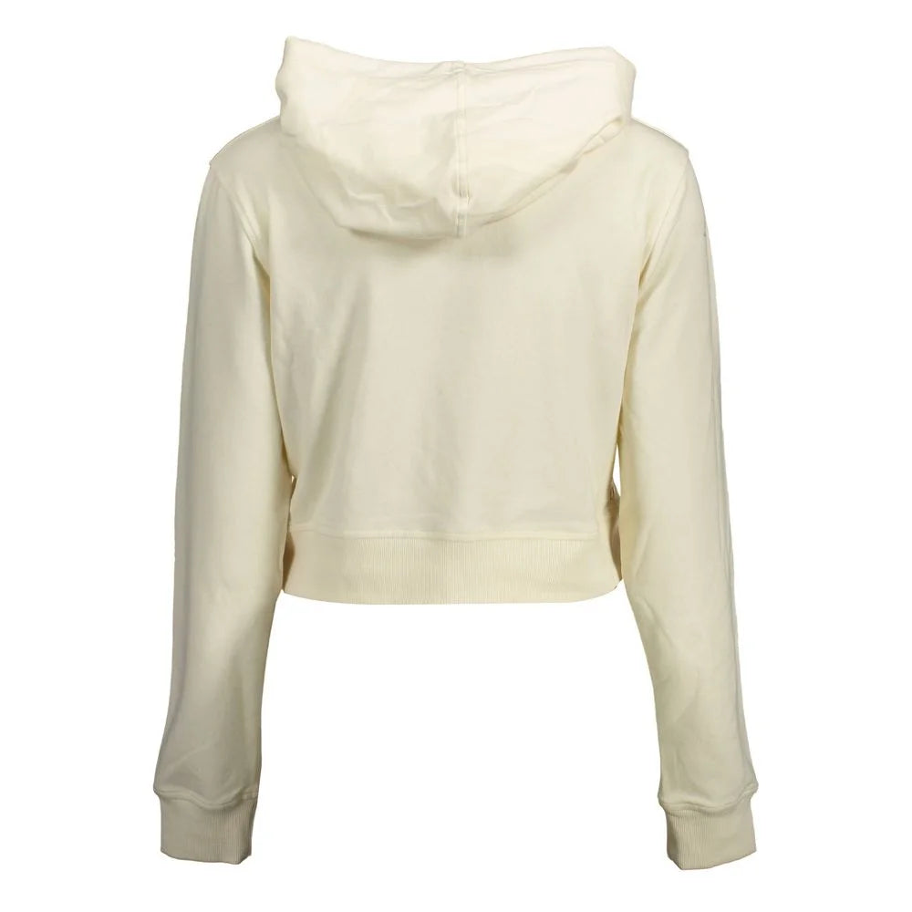 Calvin Klein White Cotton Women Sweater - L - Sweatshirts