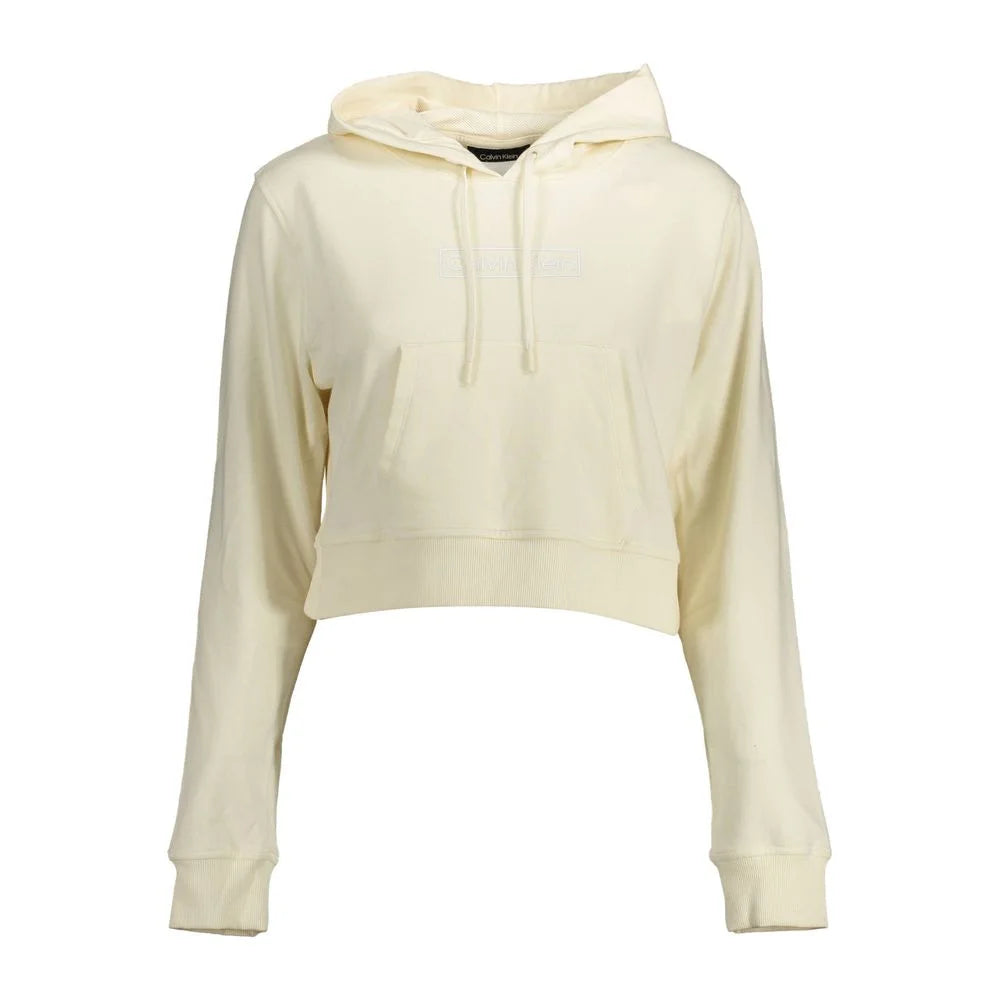 Calvin Klein White Cotton Women Sweater - L - Sweatshirts