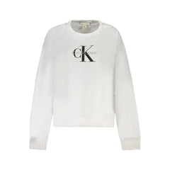 Calvin Klein White Cotton Women Sweater - Sweatshirts
