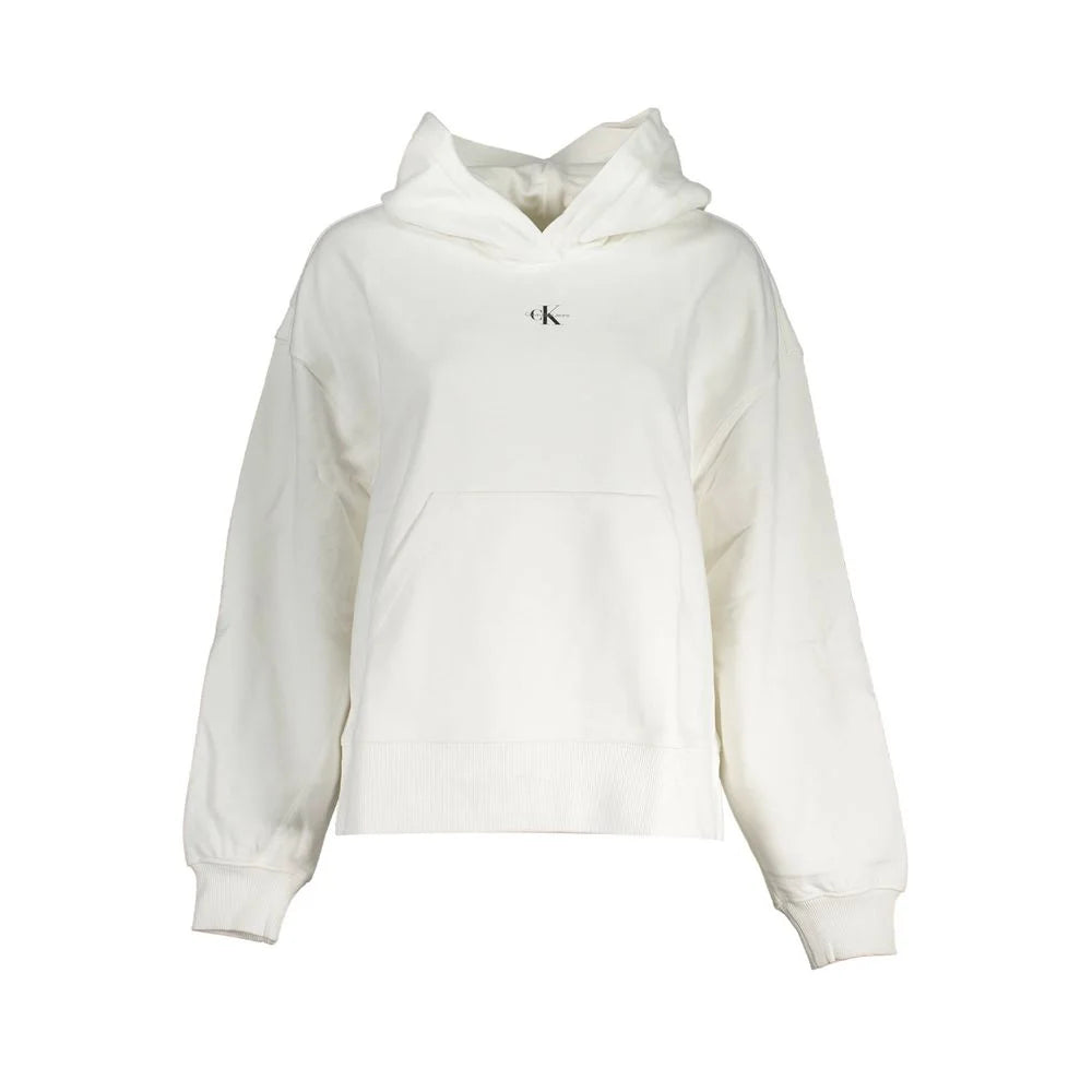 Calvin Klein White Cotton Women Sweater - Sweatshirts