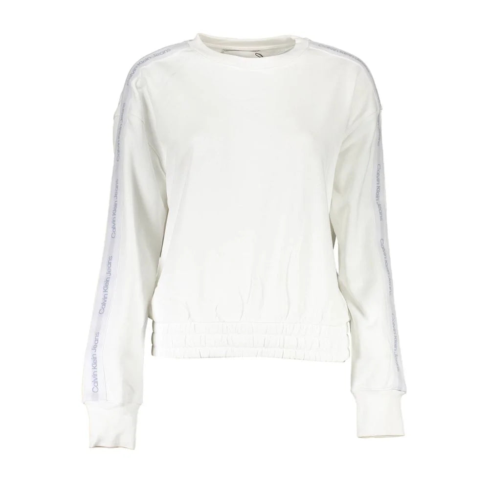 Calvin Klein White Cotton Women Sweater - Sweatshirts