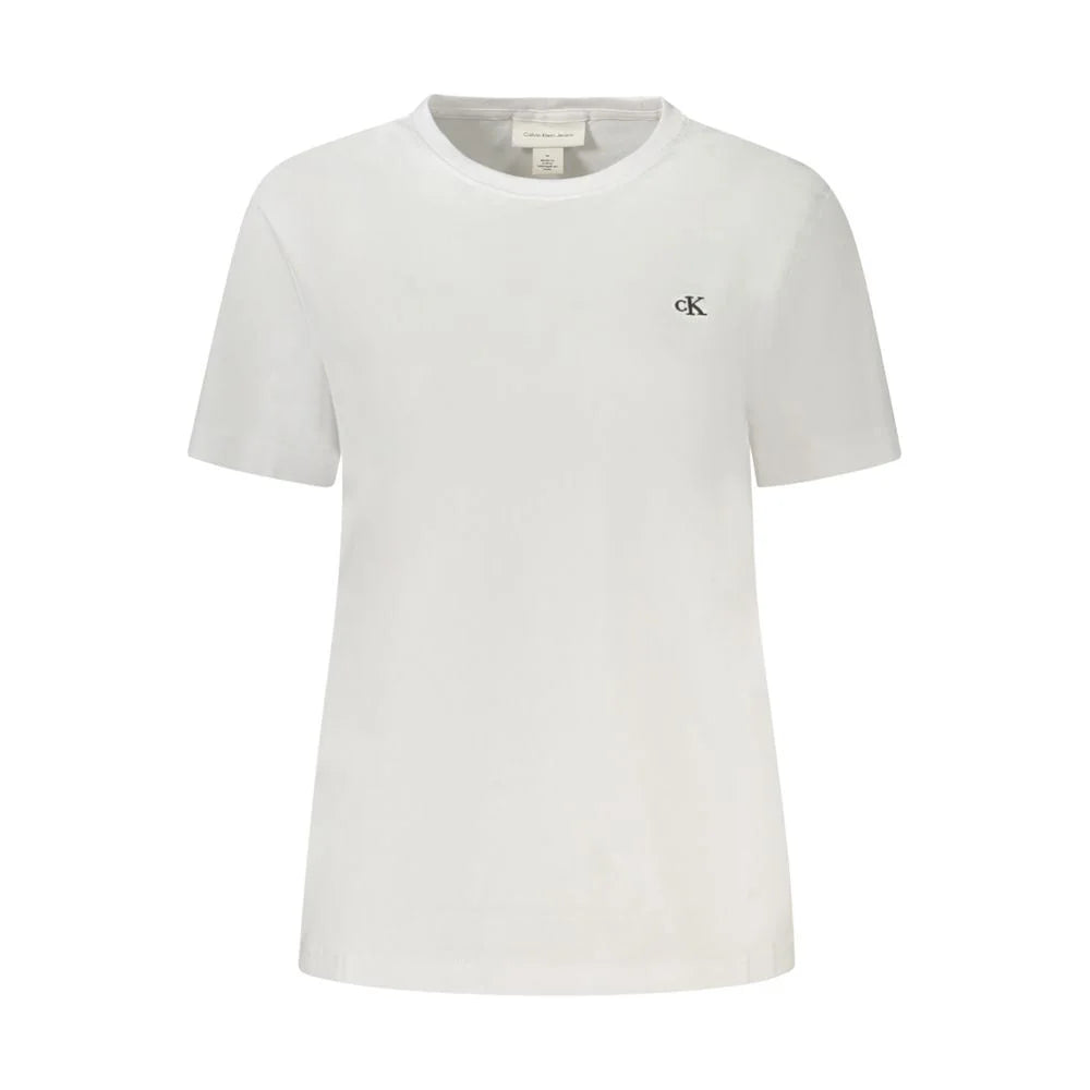 Calvin Klein White Cotton Women T-Shirt - T-Shirts