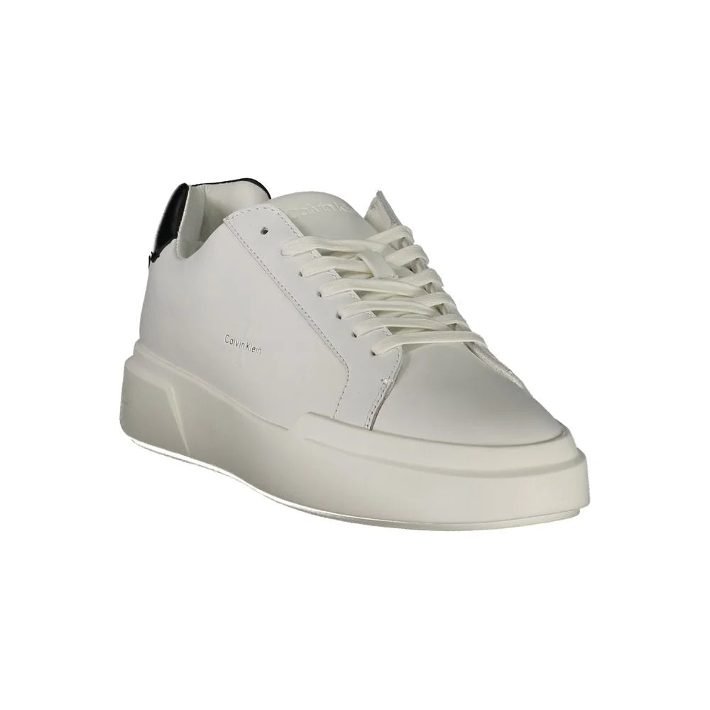 Calvin Klein White Leather Men Sneaker