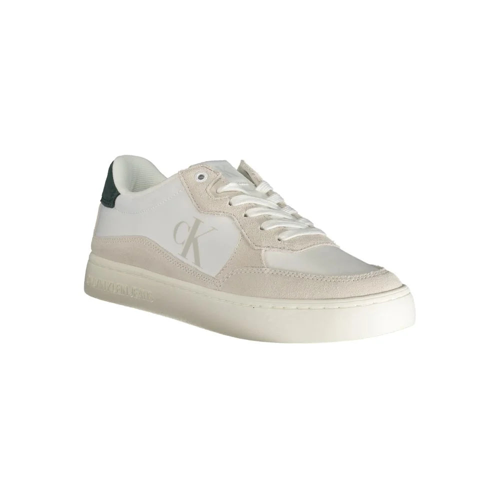 Calvin Klein White Leather Men Sneaker - EU40/US7 - Sneakers