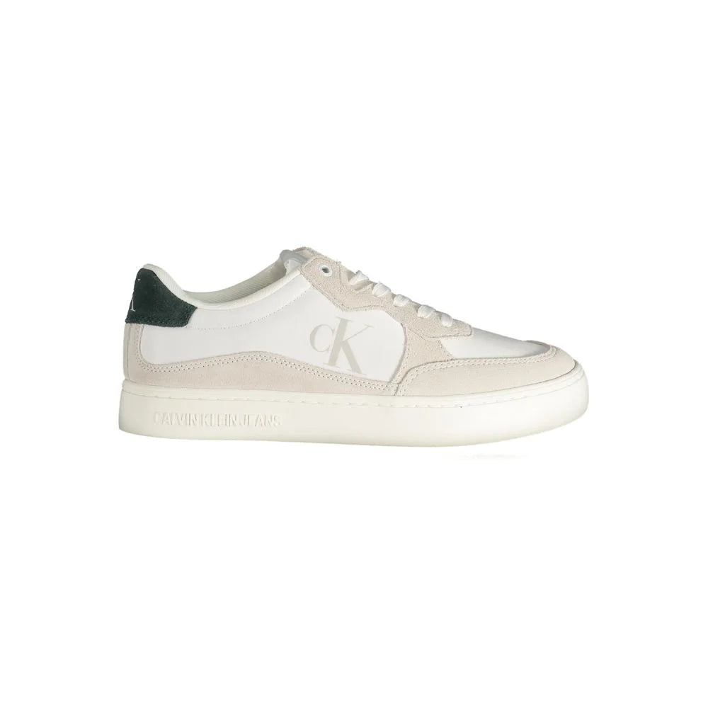 Calvin Klein White Leather Men Sneaker - EU40/US7 - Sneakers