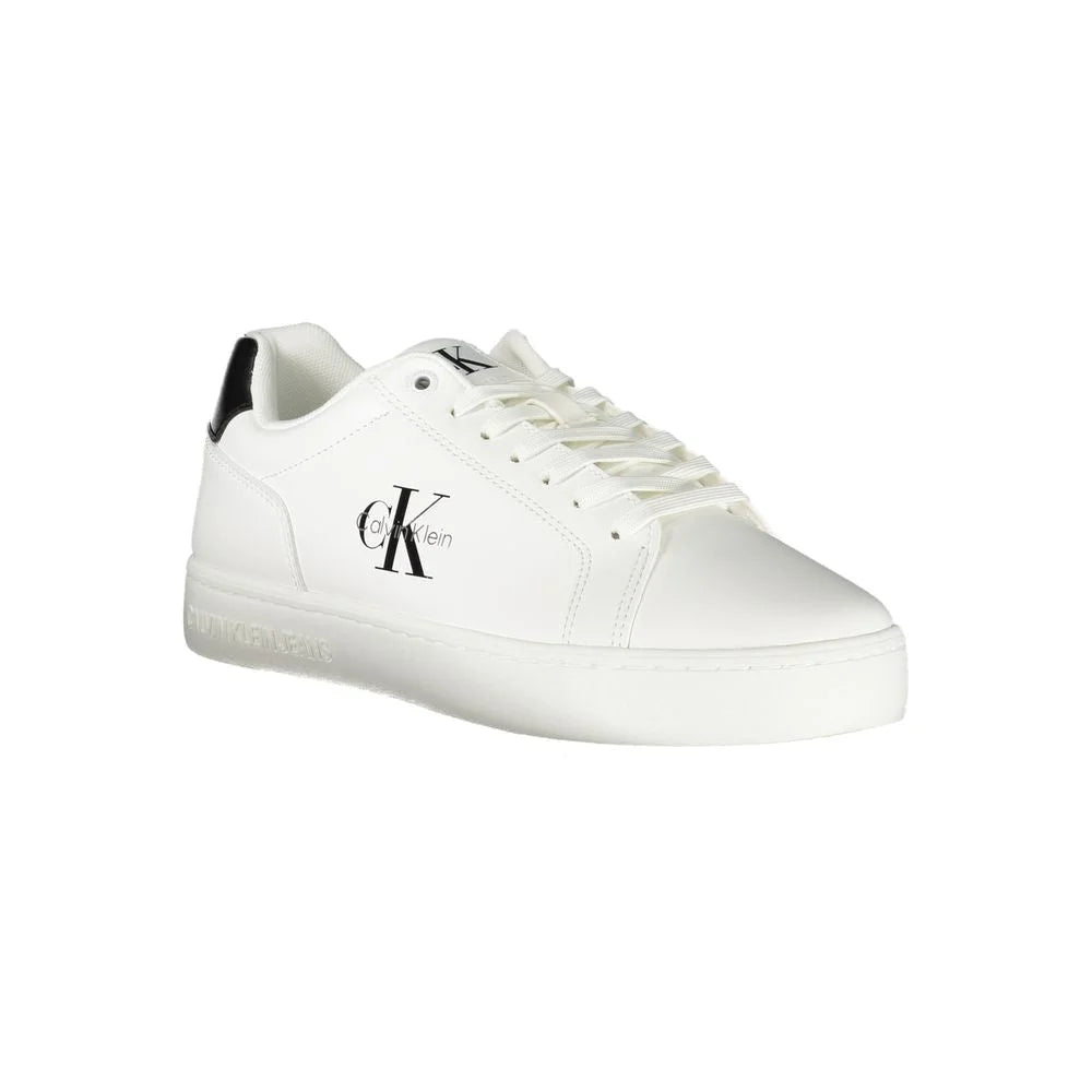 Calvin Klein White Leather Men Sneaker - EU44/US11