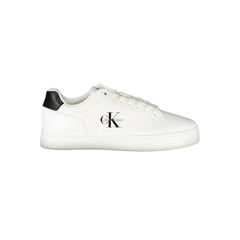 Calvin Klein White Leather Men Sneaker - EU44/US11