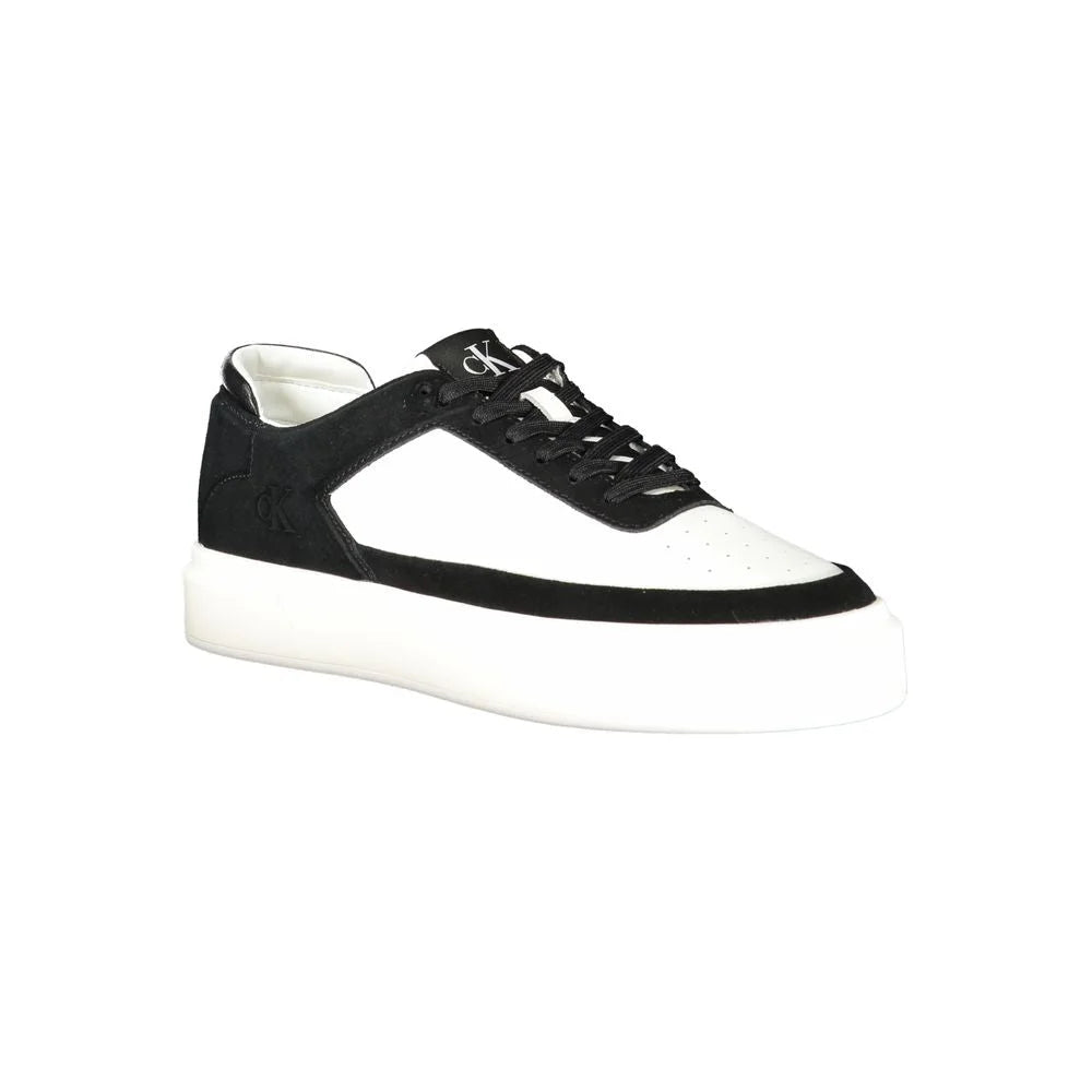 Calvin Klein White Leather Men Sneaker - Sneakers