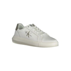 Calvin Klein White Leather Men Sneaker - Sneakers