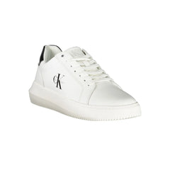 Calvin Klein White Leather Men Sneaker - Sneakers