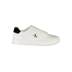 Calvin Klein White Leather Men Sneaker - Sneakers