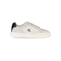 Calvin Klein White Leather Men Sneaker - Sneakers