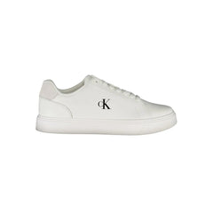 Calvin Klein White Leather Men Sneaker - Sneakers