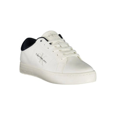 Calvin Klein White Leather Men Sneaker - Sneakers