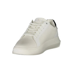 Calvin Klein White Leather Men Sneaker - Sneakers